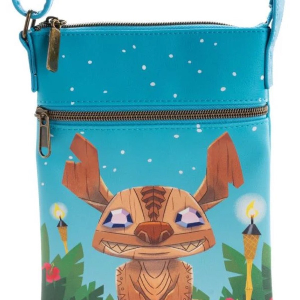 Loungefly Blue Tropical Character Crossbody Bag